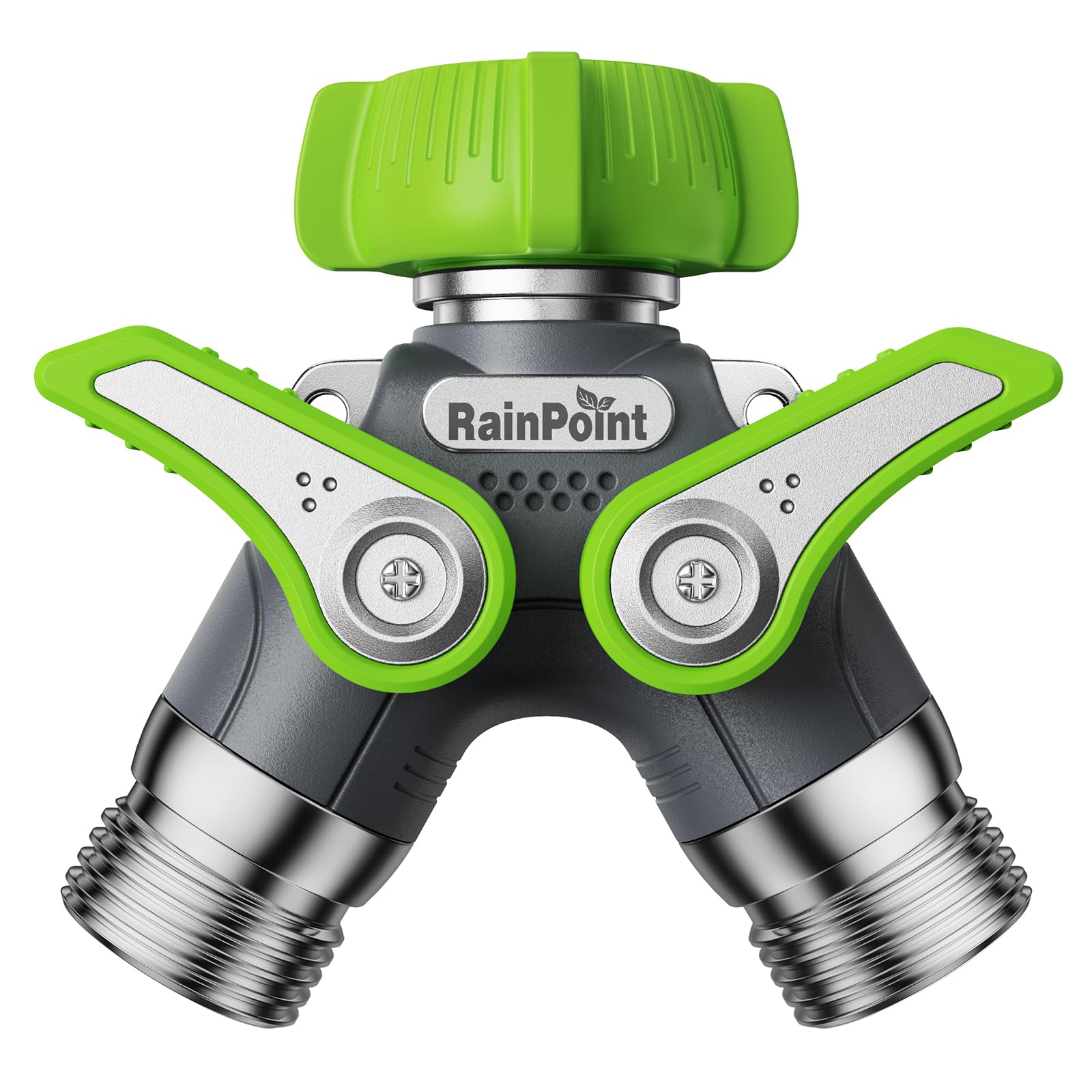 RAINPOINT 2 Way Garden Hose Splitter front view