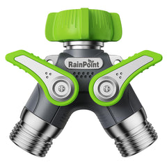 RAINPOINT 2 Way Garden Hose Splitter front view