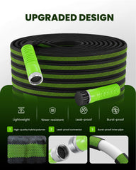 RAINPOINT 25FT Flat Soaker Hose in garden setting