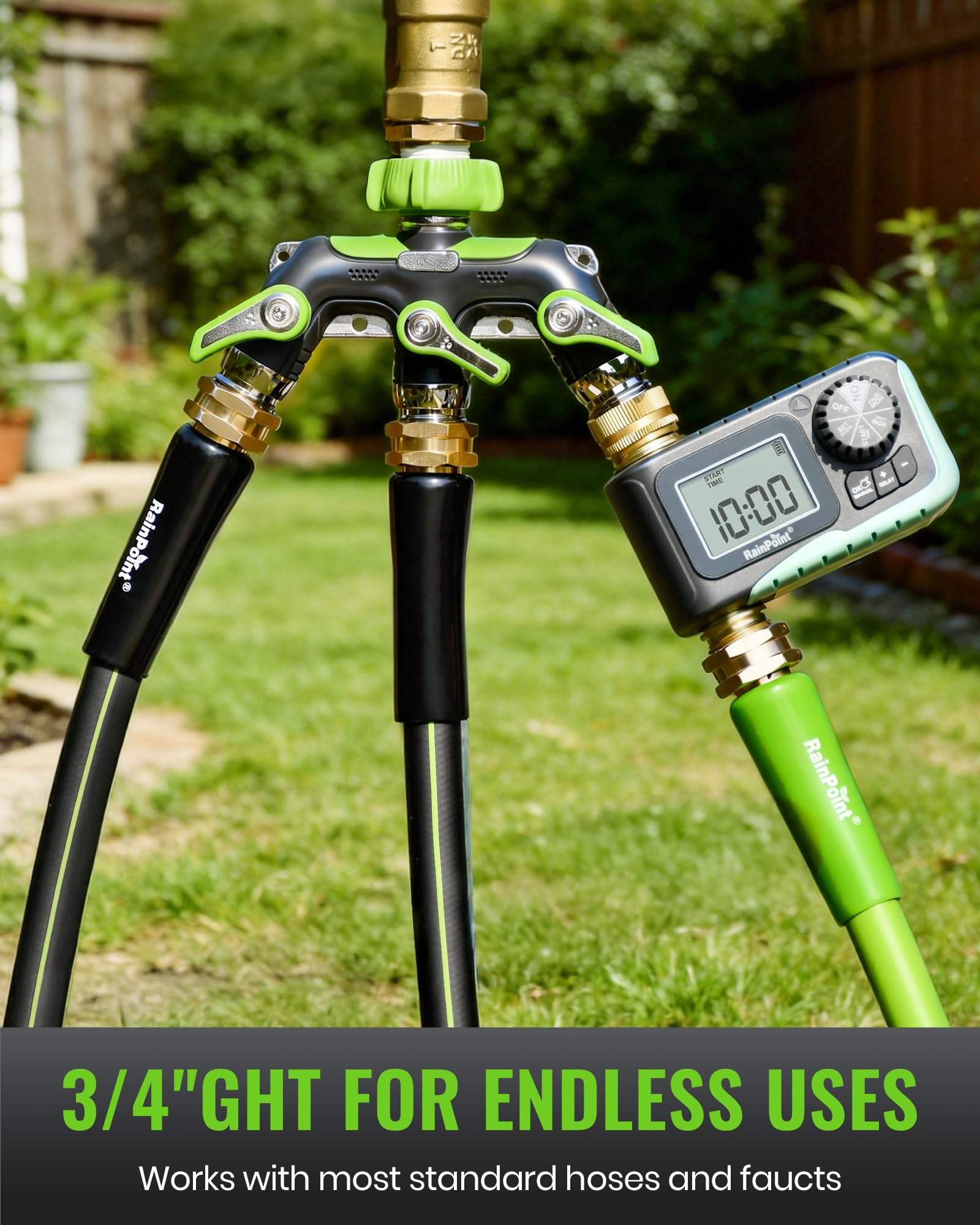 RAINPOINT 3 Way Hose Splitter packaging details