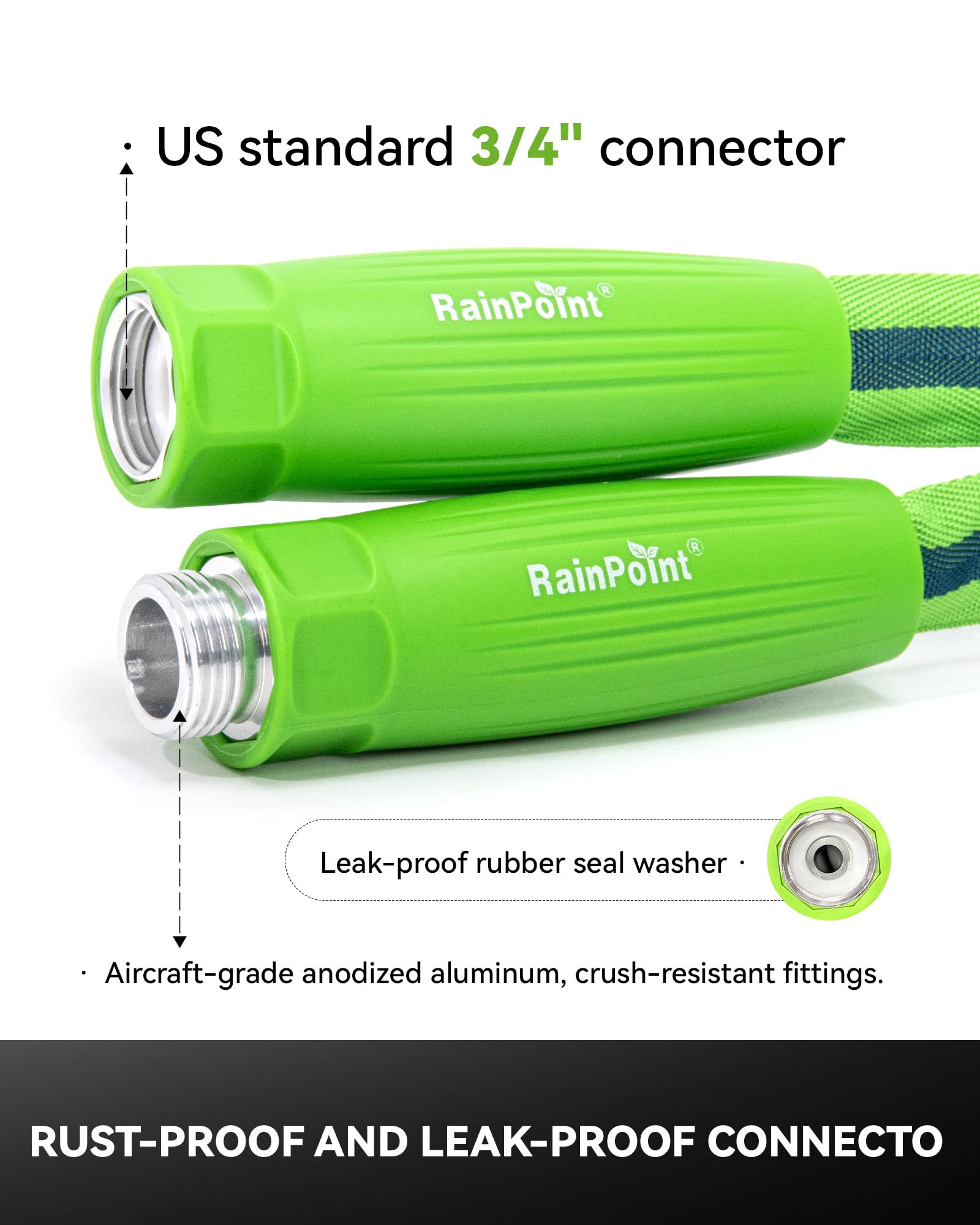 RAINPOINT Garden Hose lightweight comparison with traditional hose