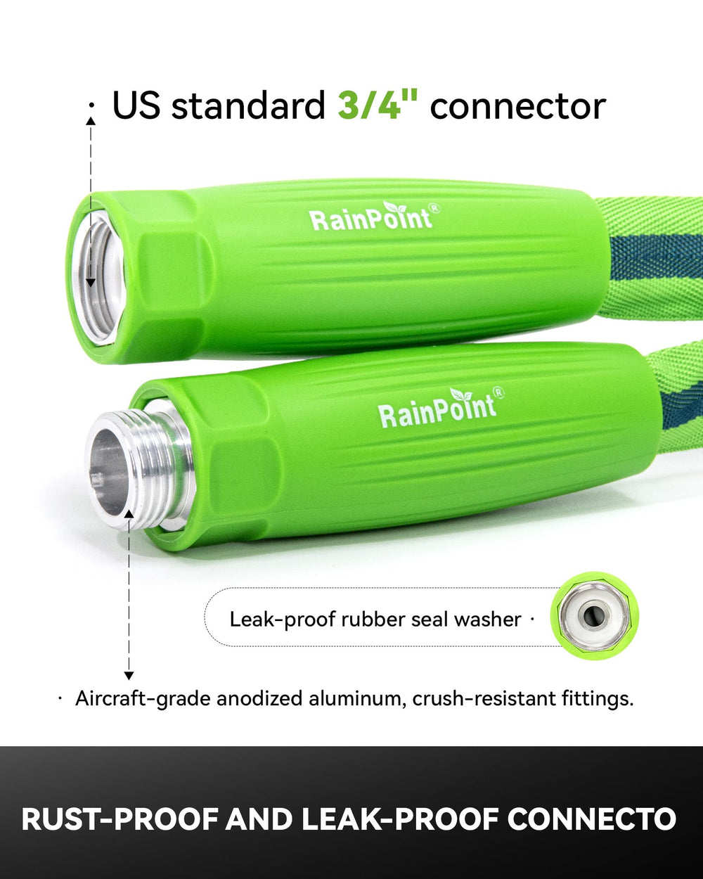 RAINPOINT Garden Hose lightweight comparison with traditional hose
