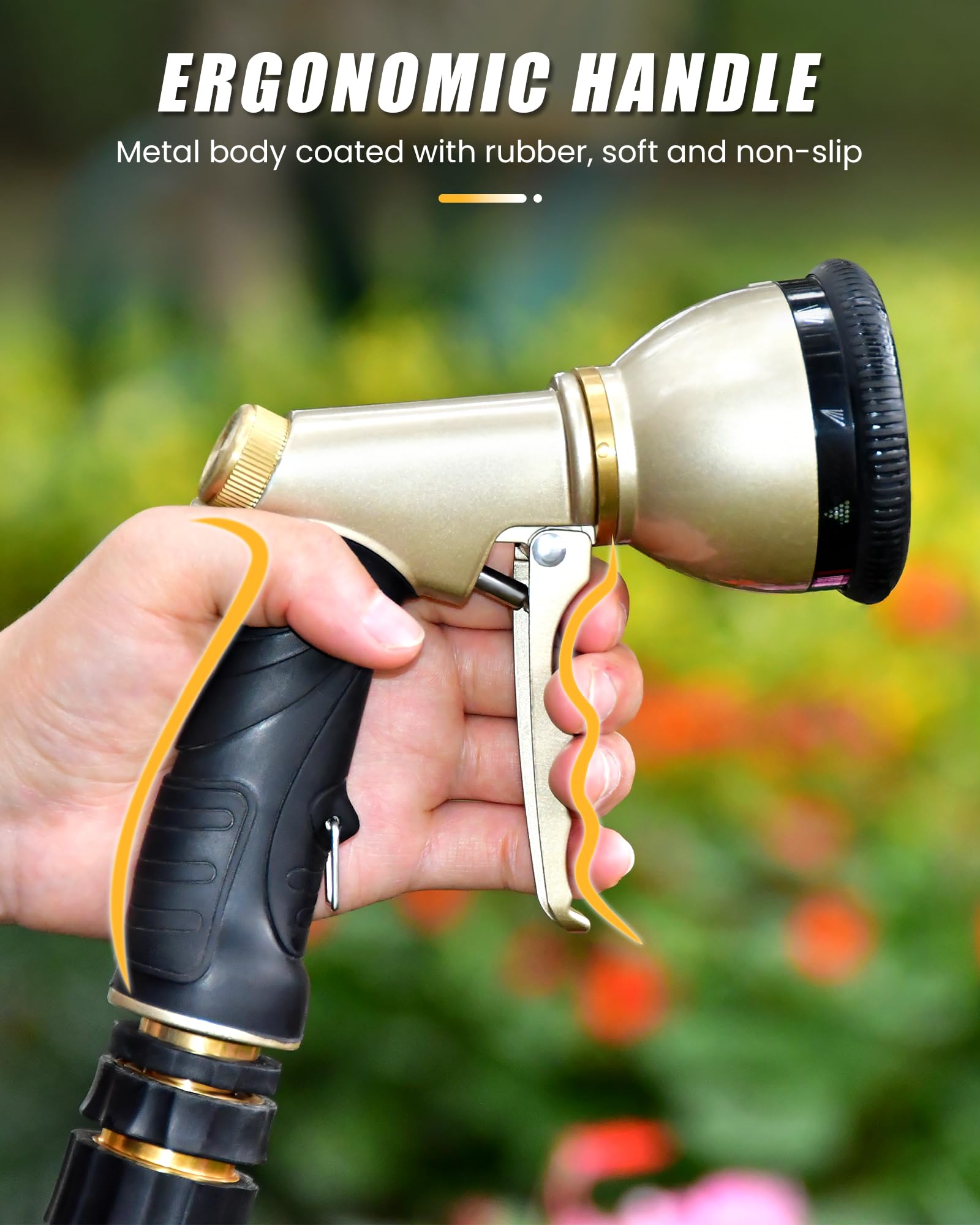 RAINPOINT Garden Hose Nozzle displayed with packaging
