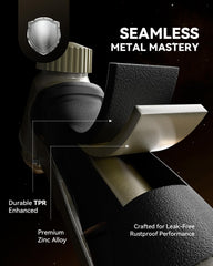 RAINPOINT Garden Hose Nozzle showing adjustable spray patterns