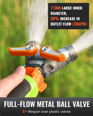RAINPOINT Garden Hose Splitter with dual water outlets
