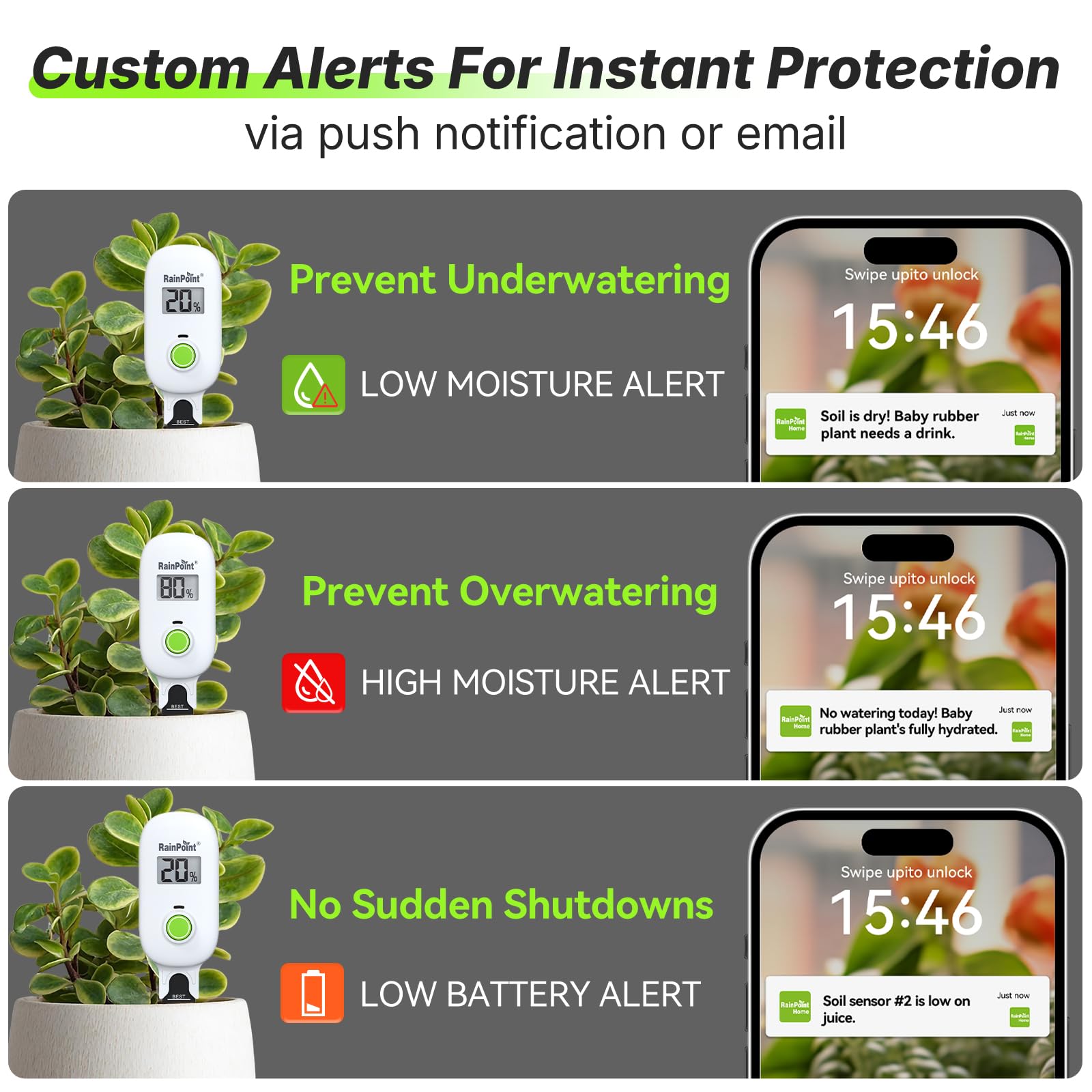 RAINPOINT Mini WiFi Hub Gen2 for Soil Monitoring