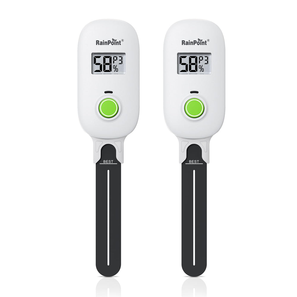 RAINPOINT Smart Digital Wireless Plant Moisture Meter front view