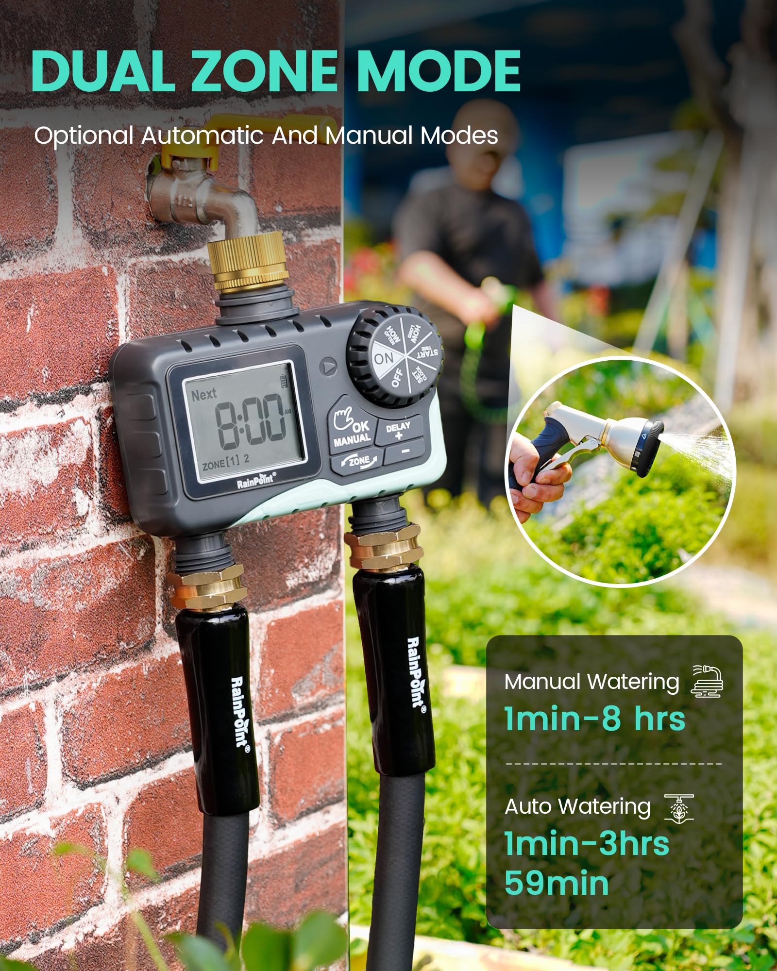 RAINPOINT Sprinkler Timer packaging front view