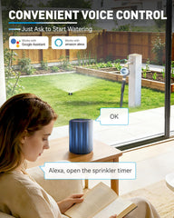 RAINPOINT WiFi Water Timer app interface on smartphone