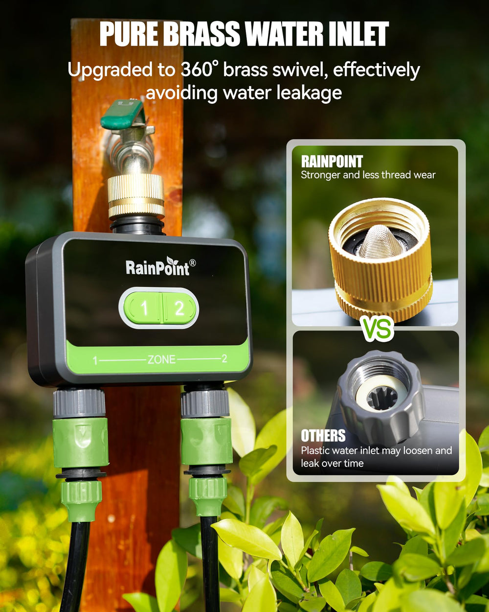 RAINPOINT WiFi Water Timer packaging display