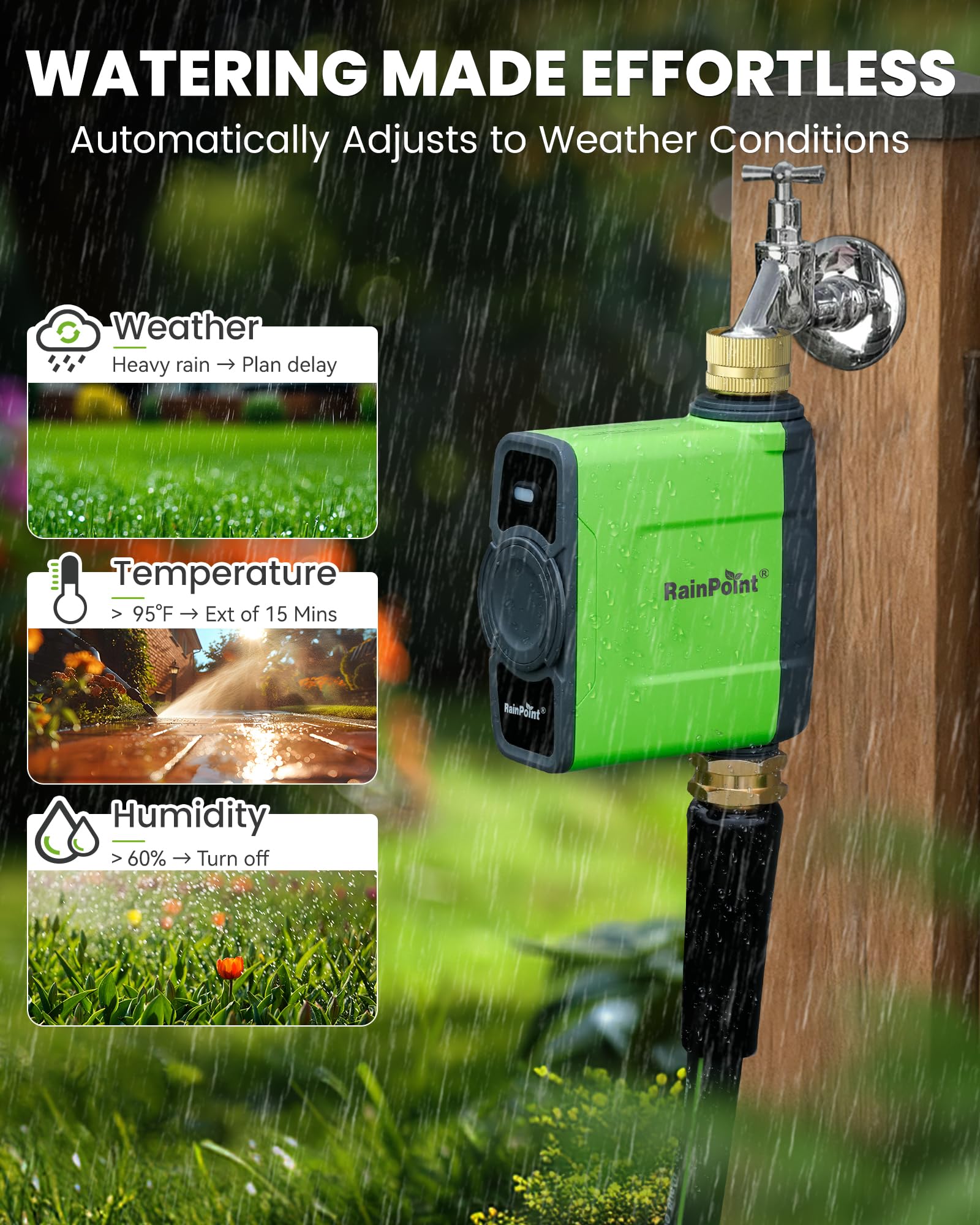 RAINPOINT WiFi Water Timer with smartphone app