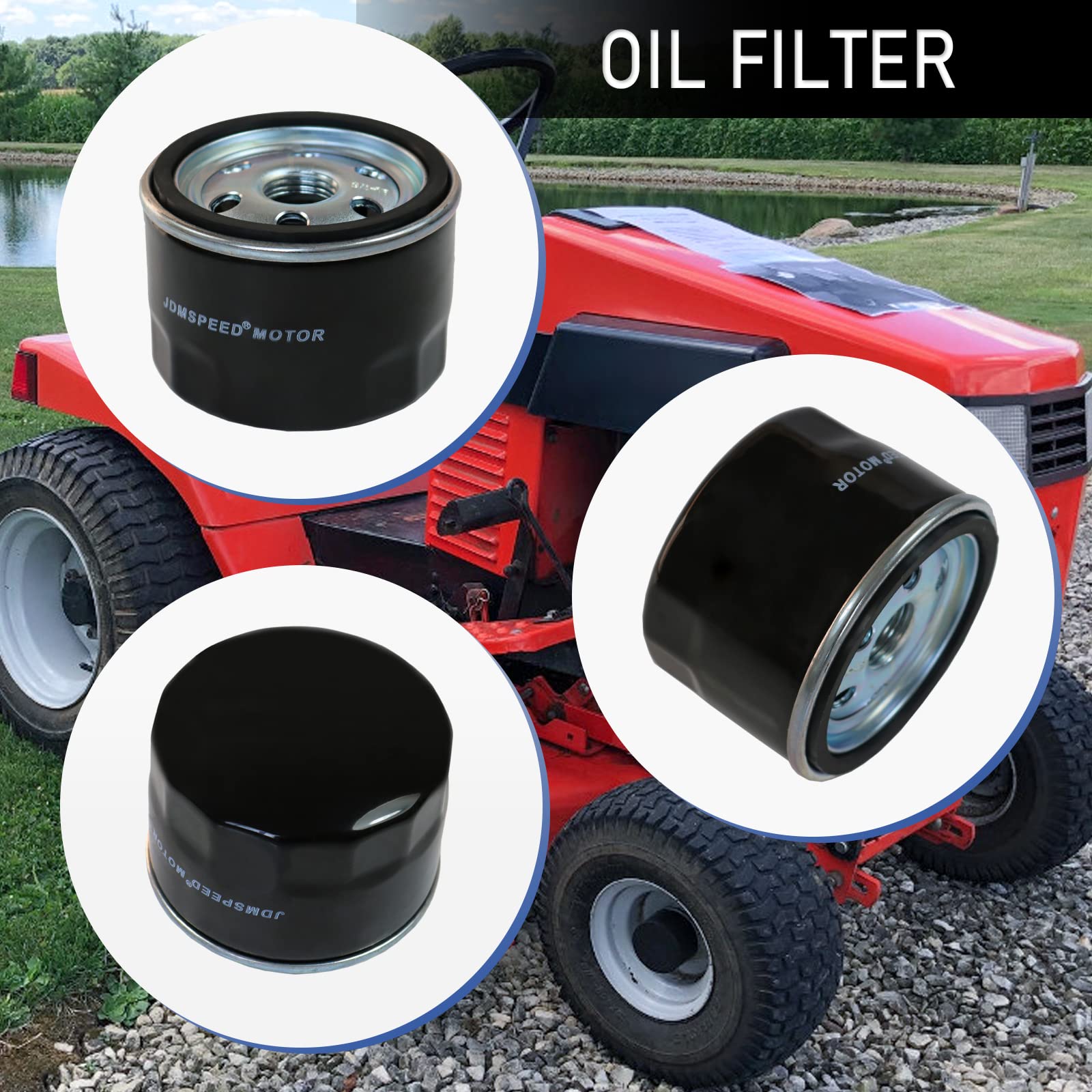 RALBDX Oil Filter 492932S installed in a lawn mower