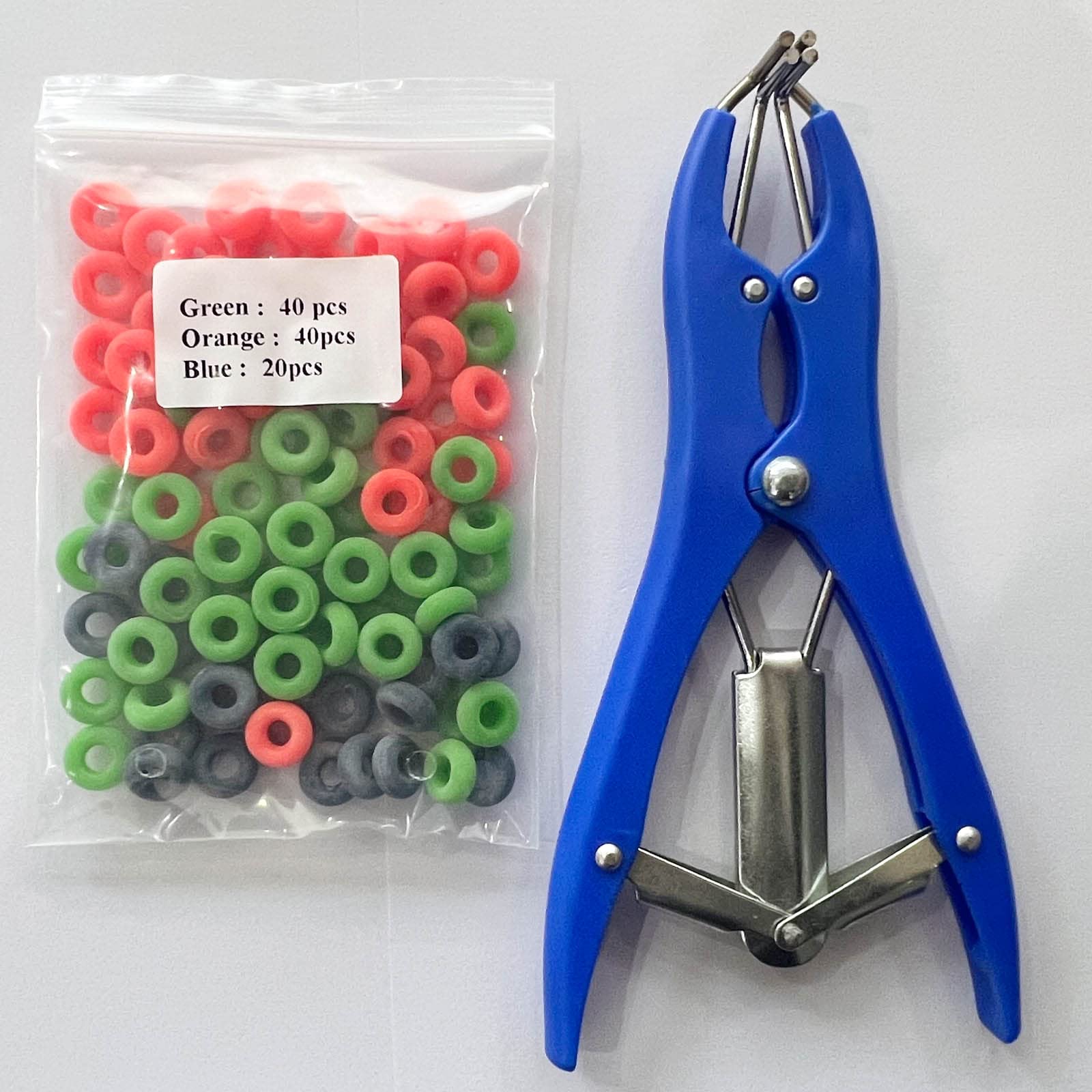 RANCH CHOICE Goat Banding Tools Kit with expander plier and 100 rings