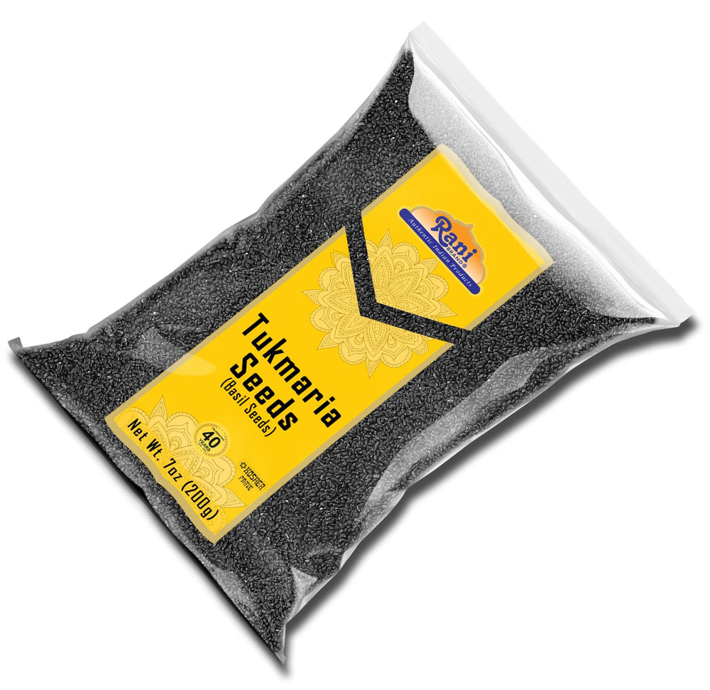 Rani Brand Tukmaria Holy Basil Seeds in a bowl
