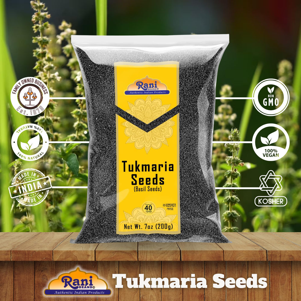 Rani Brand Tukmaria Holy Basil Seeds ingredient list