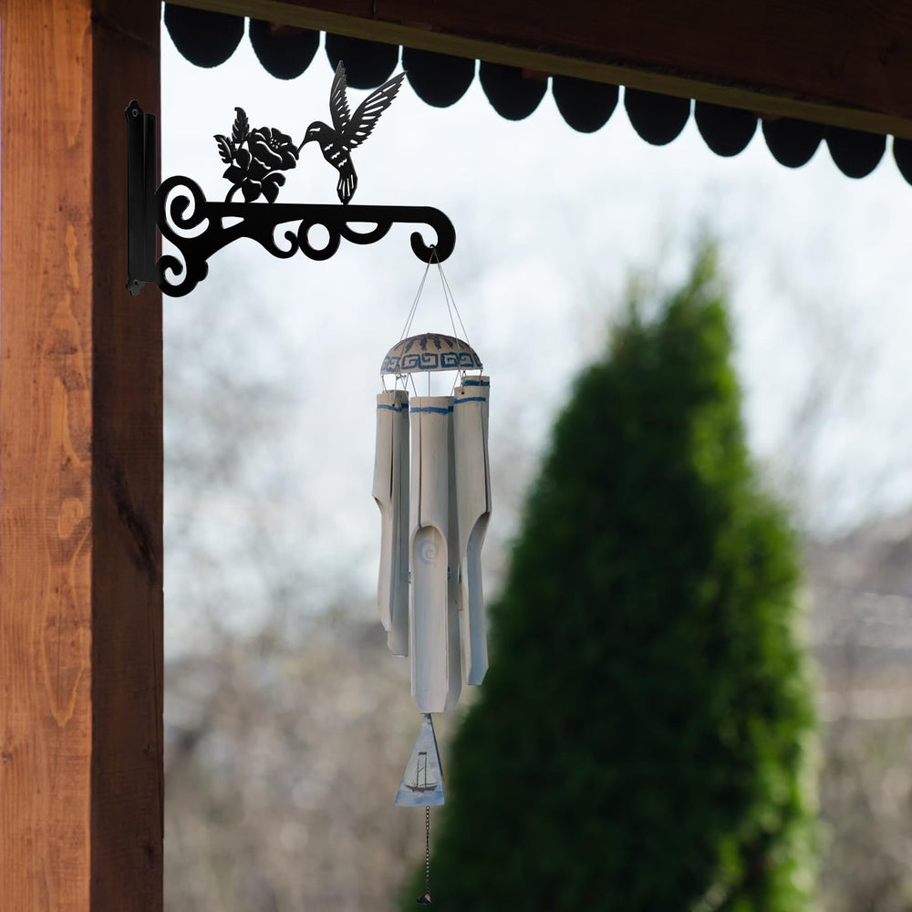 RANRTI 10 inch plant hanger in a serene garden setting