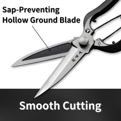 RANSHOU Leaf Trimming Scissors ergonomic handle close-up
