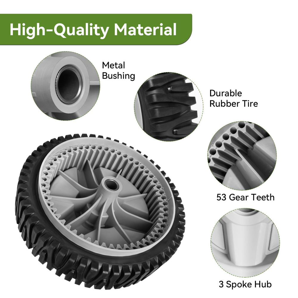 ranwin Front Drive Wheels, close-up view of plastic material