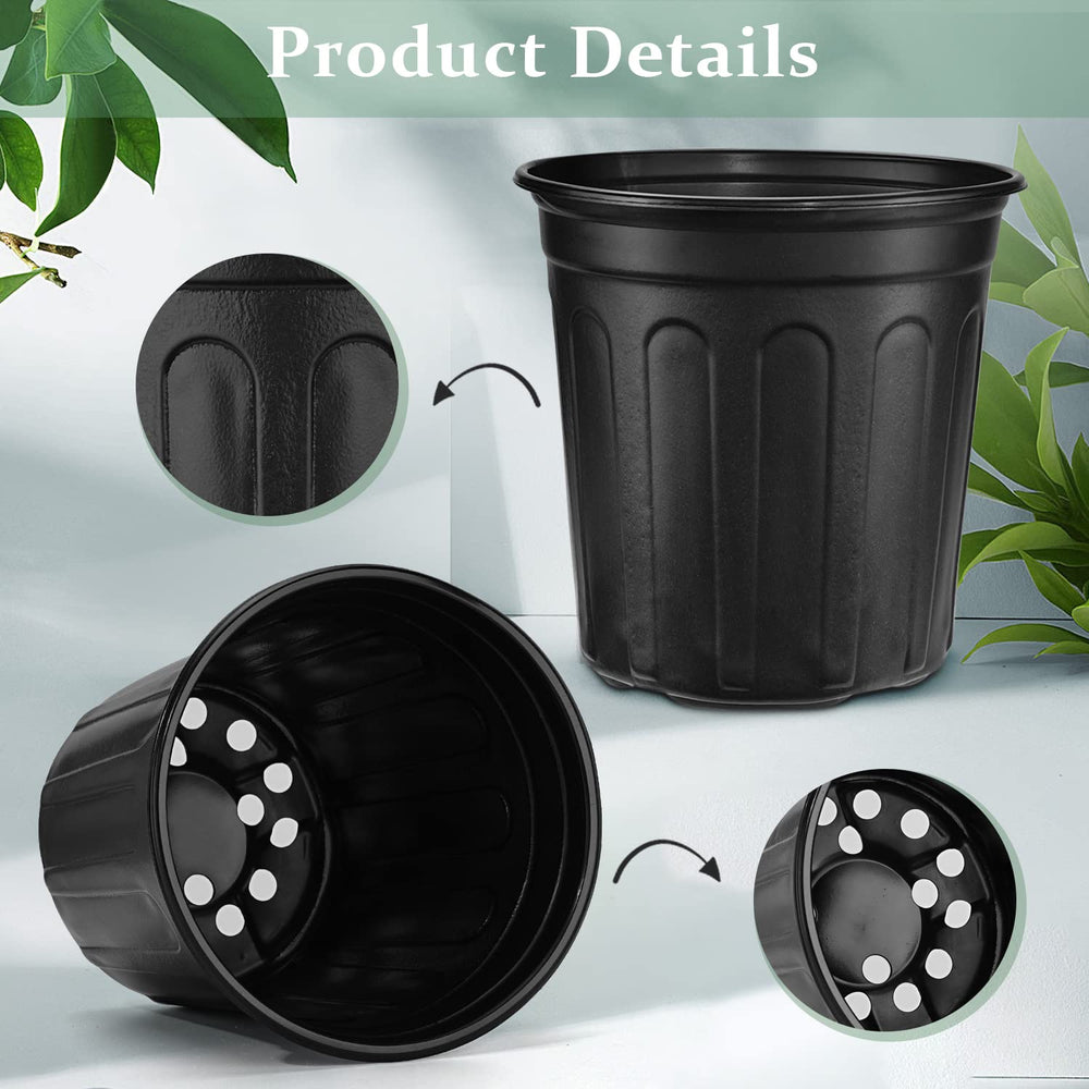 RAOOKIF 3 Gallon Nursery Pot displayed in a garden setting