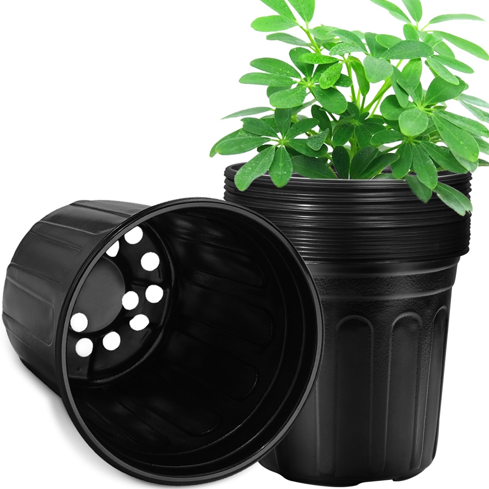 RAOOKIF 3 Gallon Nursery Pot front view with drainage holes