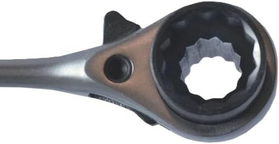 RatchetScrench wrench in use on a chainsaw