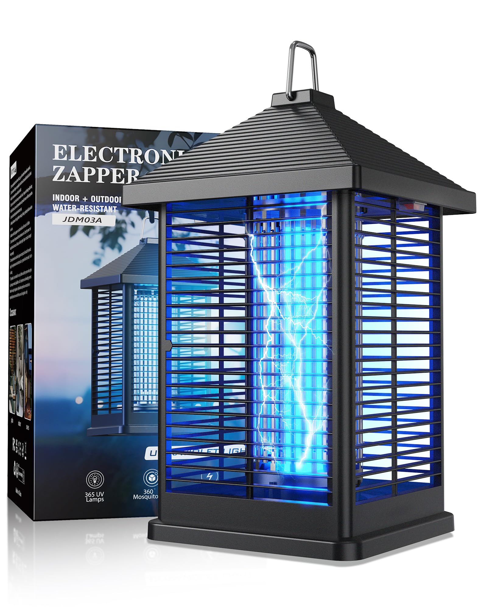 Ratoge Electric Bug Zapper front view with smart sensor