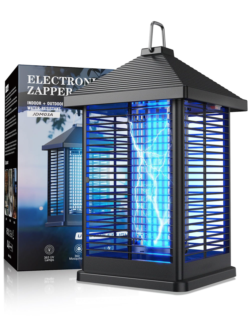 Ratoge Electric Bug Zapper front view with smart sensor