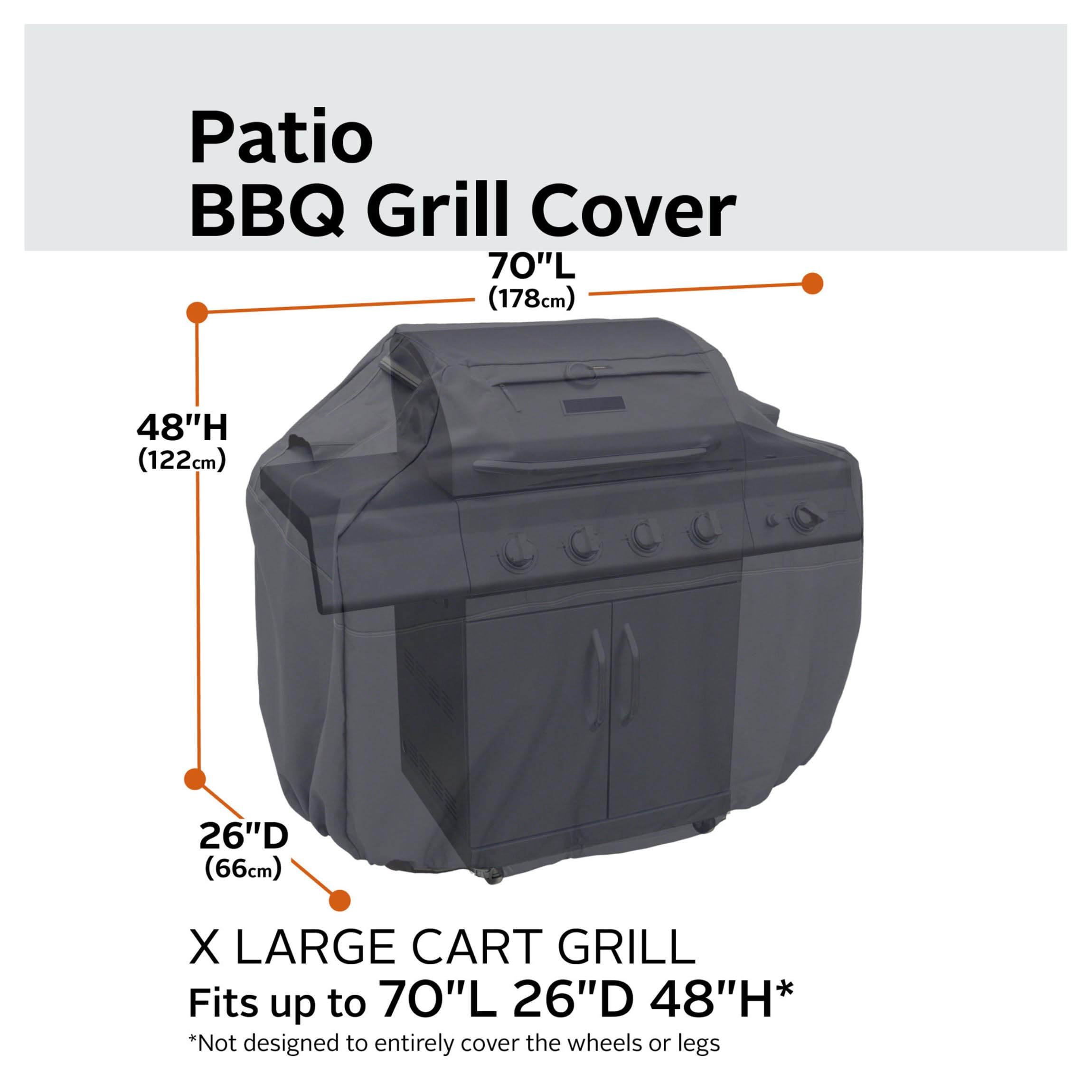 Ravenna Grill Cover with air vents for ventilation