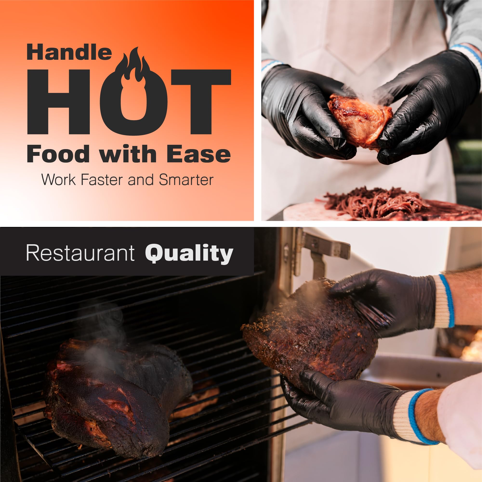 Raxwell BBQ Gloves packaging showing product details