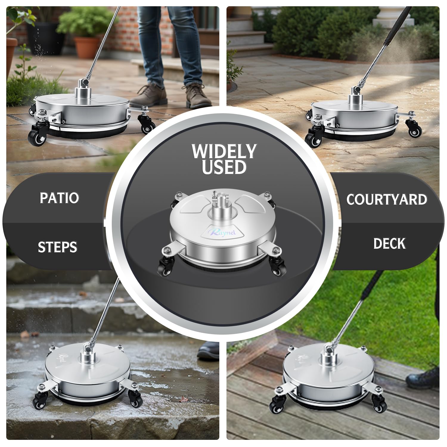 RAYNEL 14" Pressure Washer Surface Cleaner dimensions