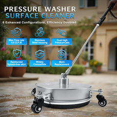 RAYNEL 14" Surface Cleaner showing dual spinning nozzles
