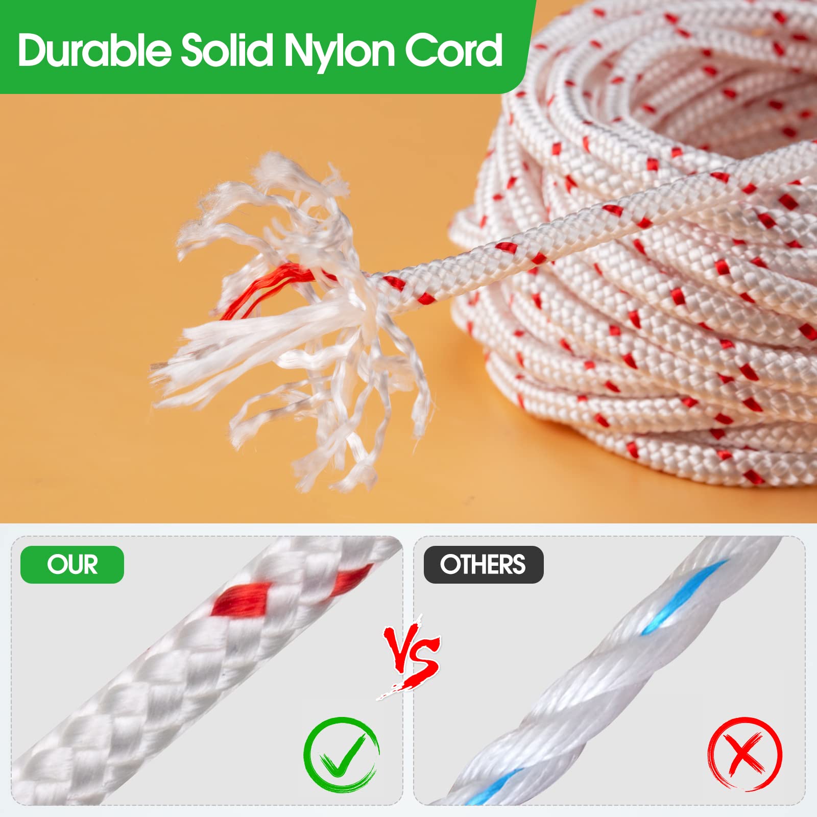 RayTour Replacement Starter Rope 10m length detail