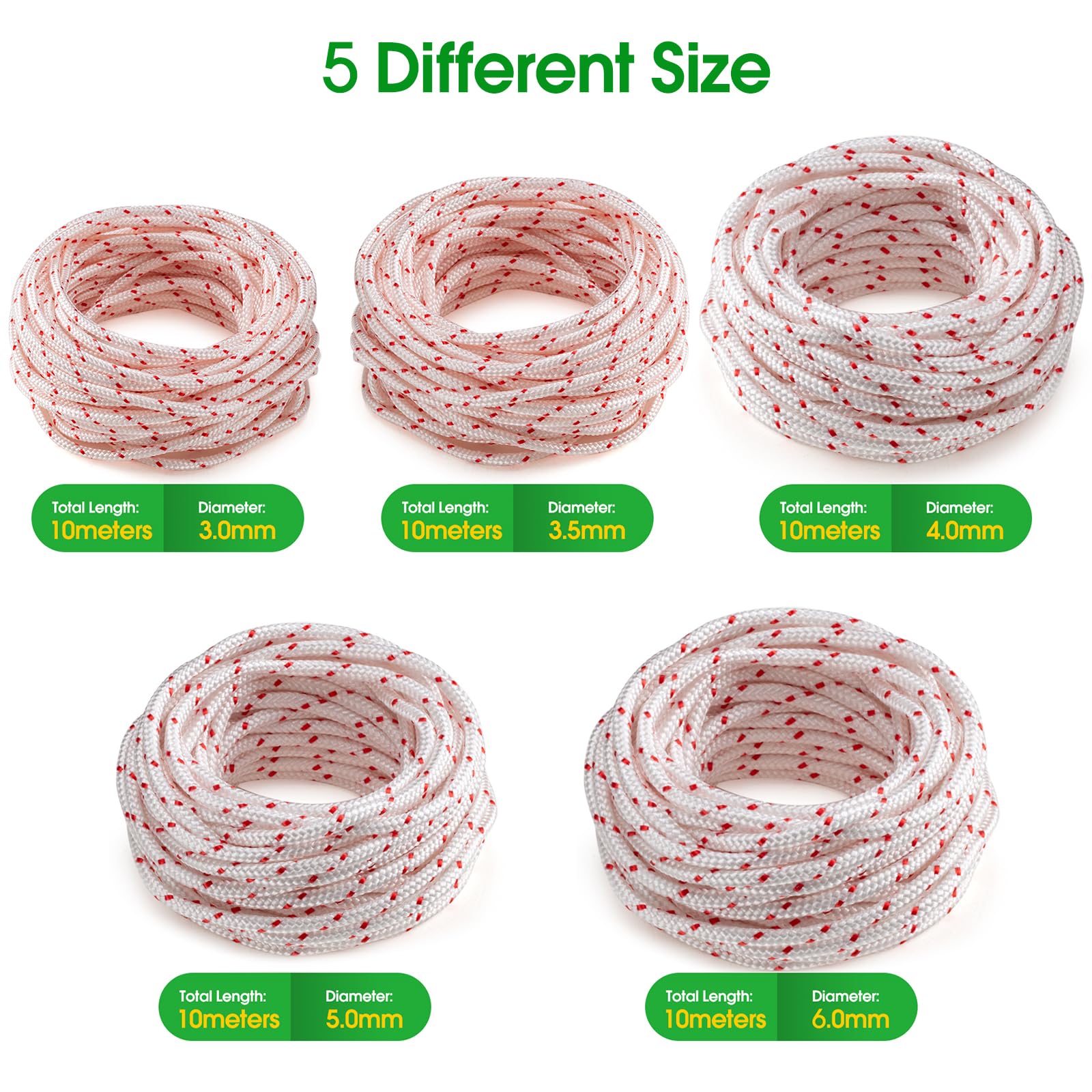 RayTour Starter Rope 3.0mm diameter close-up