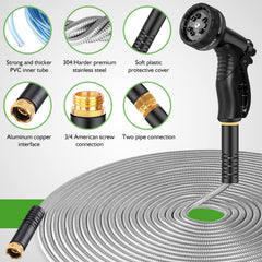 Rcfunkid garden hose with 10-function nozzle