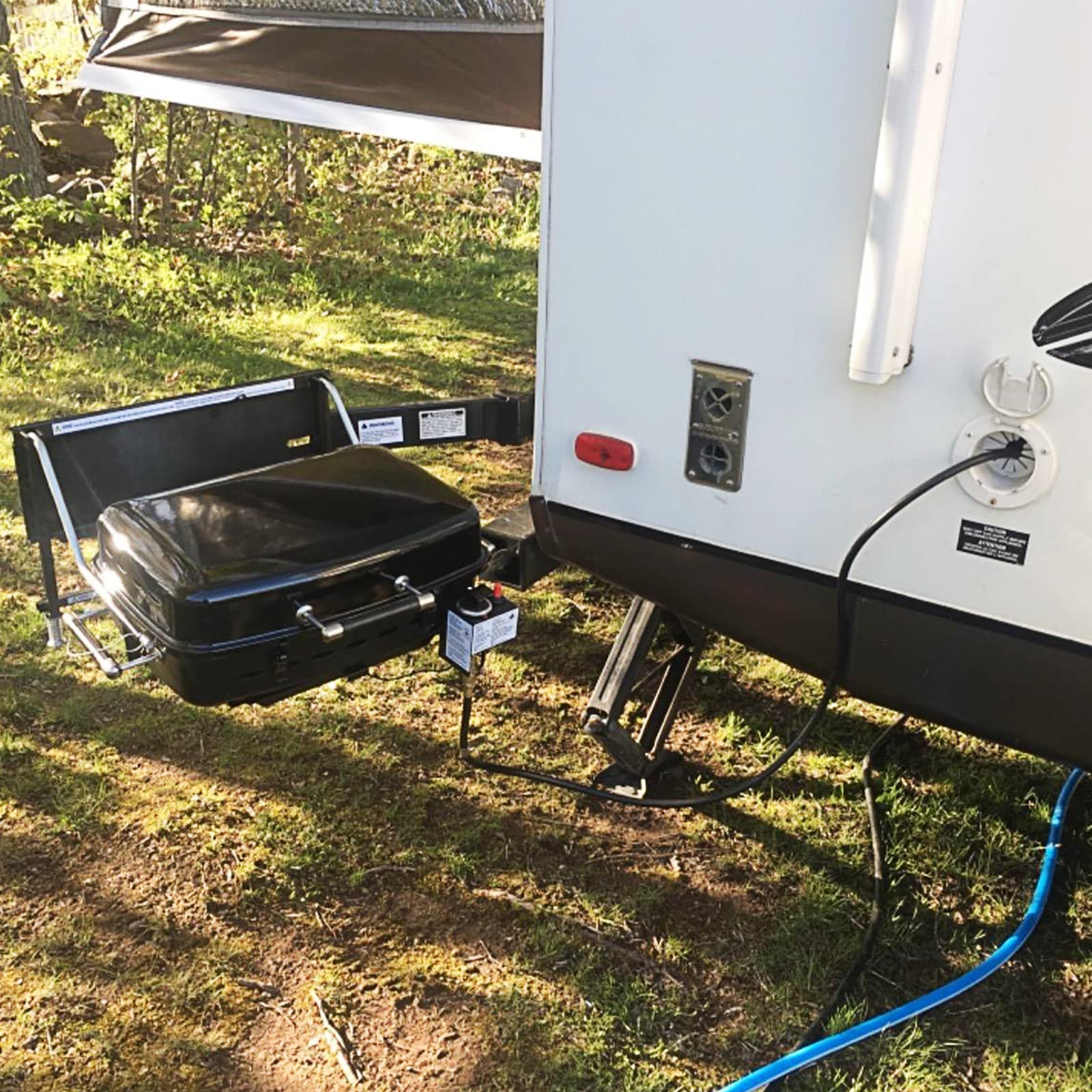 Rear view of GASPRO 12ft RV Propane Quick Connect Hose