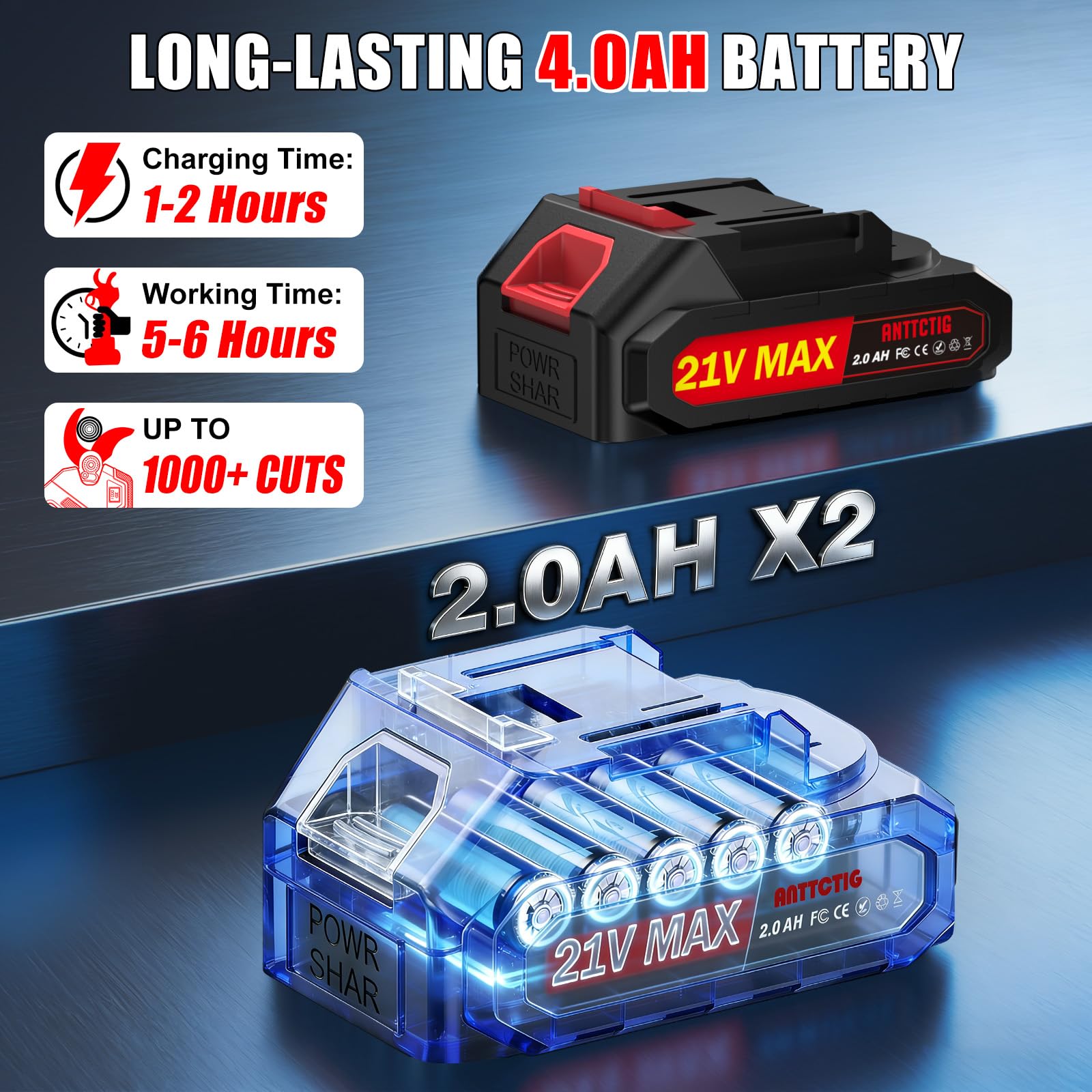 Rechargeable batteries for Anttctig Electric Pruning Shears