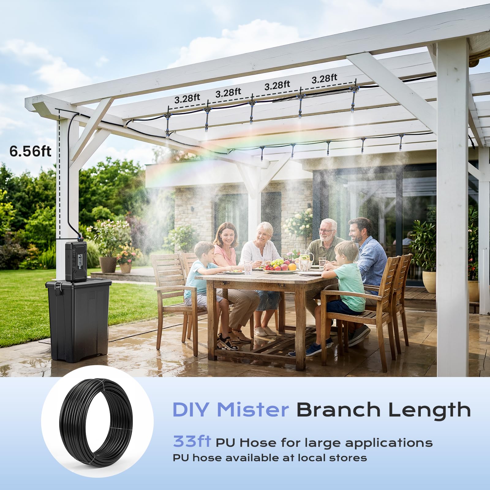 Rechargeable pump of SprzAir misting system