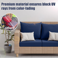 Rectangle cushion cover from Vorshape on outdoor sofa