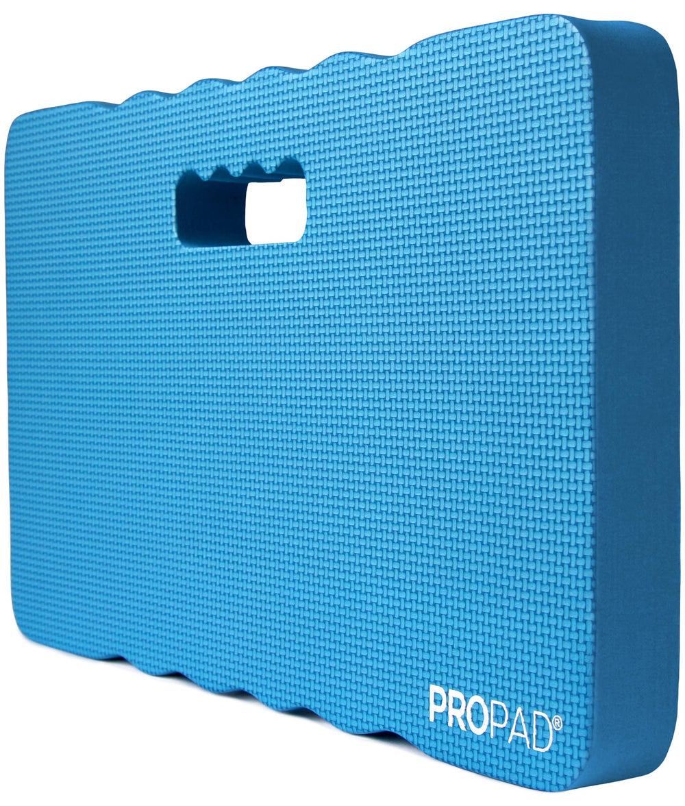 RED Home Club Thick Kneeling Pad front view in blue