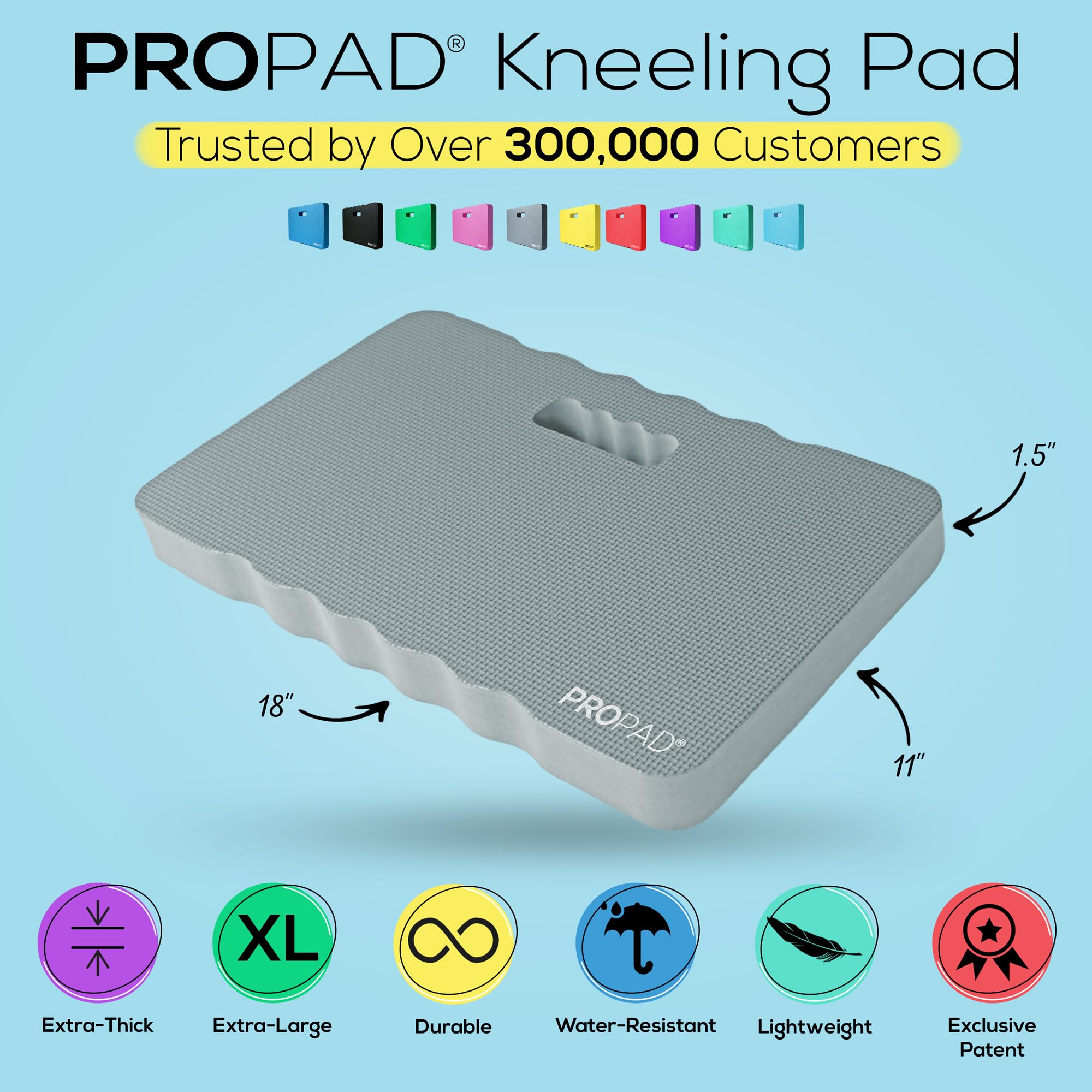 RED Home Club Thick Kneeling Pad in use during gardening