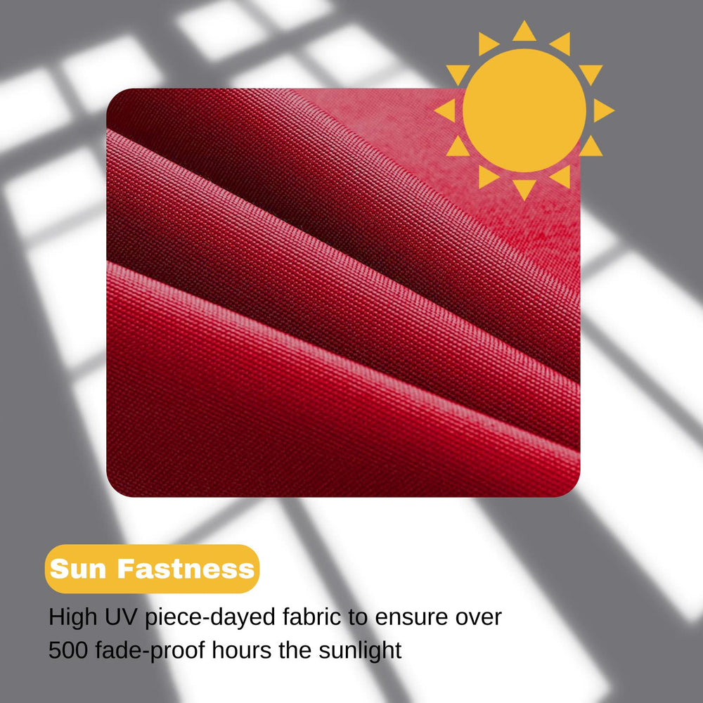red outdoor chair cushion set packaging