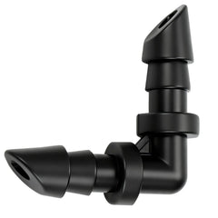 RedChili 1/4 inch barbed elbow fitting front view