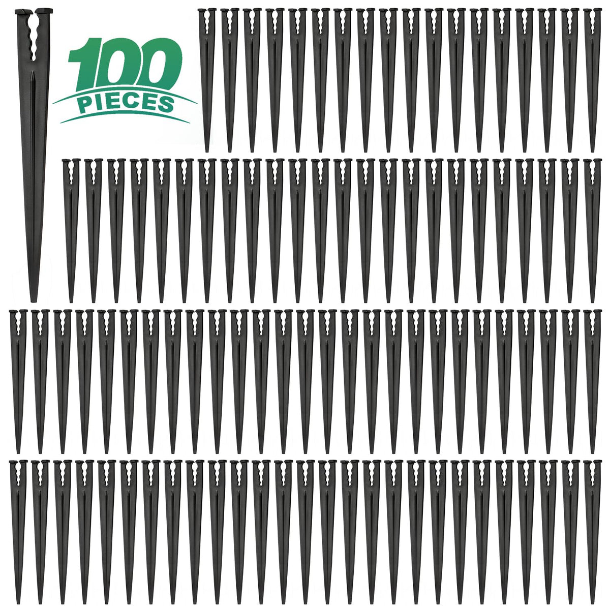 RedChili 100 Pack Drip Irrigation Support Stakes front view