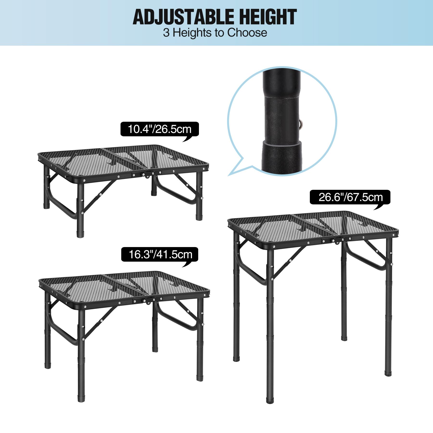 RedSwing Folding Grill Table set up for a BBQ outdoors