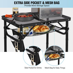 RedSwing Folding Grill Table with detachable mesh bag