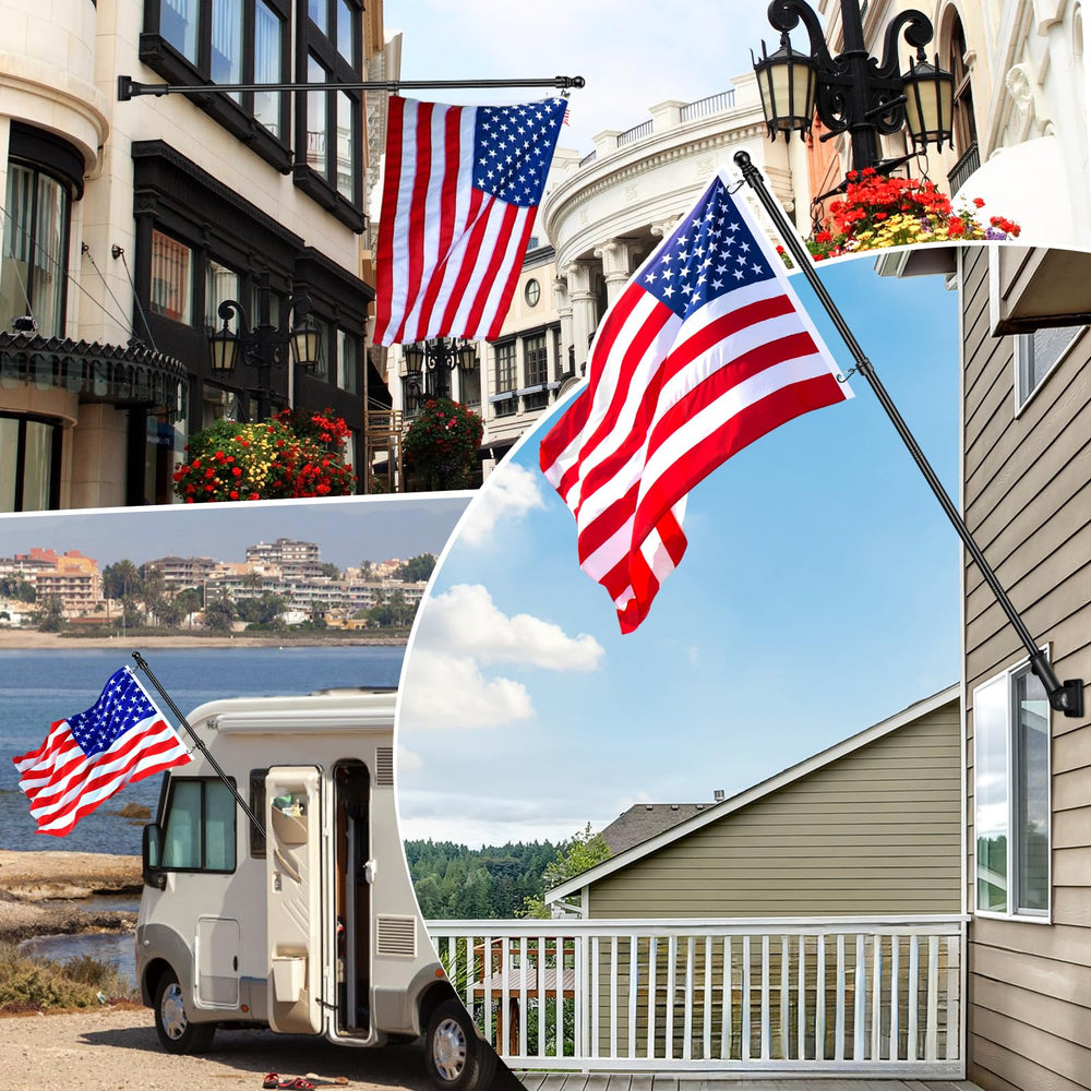 REERON flag pole kit displayed with a 3x5 flag