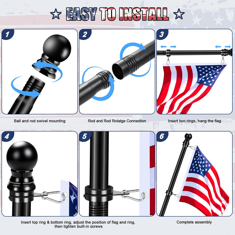 REERON flag pole showcasing adjustable sections