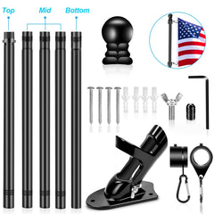 REERON stainless steel flag pole with adjustable sections