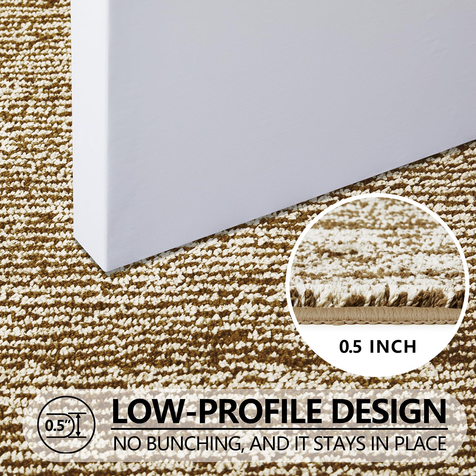 REFETONE Indoor Door Mat detail view of non-slip backing