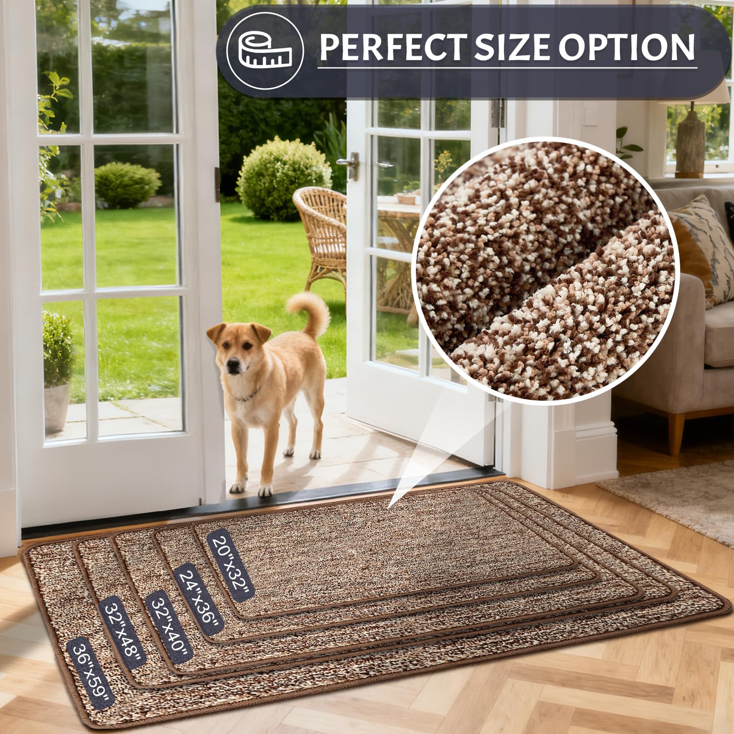 REFETONE Indoor Doormat in a kitchen setting